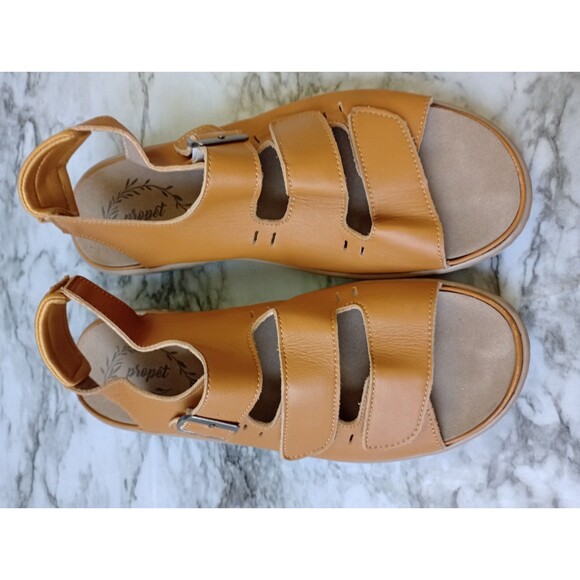 Propet Leather Adjustable Strap Sandals Size 11 - Picture 3 of 9